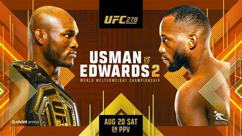 UFC 278: Usman vs Edwards 2 .
